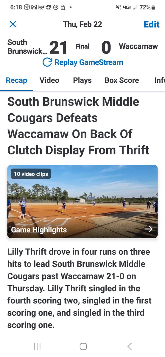 SCULNU2's tweet image. So proud of this Group Keep Grinding #BuiltDifferent  #GetBigDoWork @SBMSCougars getting it done #softball
