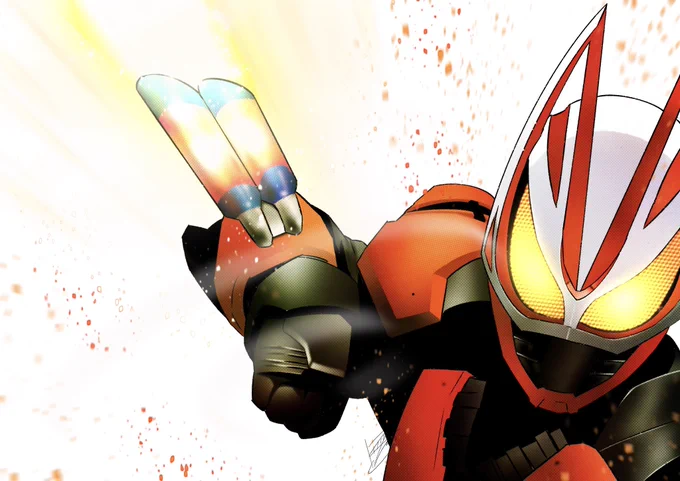 仕上げはもう1パターンあるけどカラーで塗りたくて(笑) #仮面ライダー #ギーツ