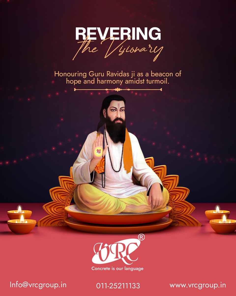 Immersing in the sacred tapestry of Guru Ravidas Jayanti, where the essence of spirituality intertwines with the echoes of wisdom.
.
.
#VRCGroup #RavidasJayanti #SpiritualWisdom #DivineLegacy #SoulfulCelebration #GuruRavidas #SacredTraditions #EnlightenedSoul #DevotionJourney