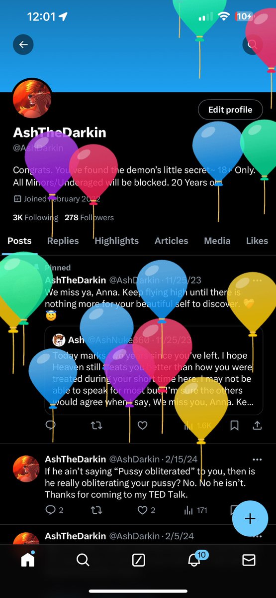 Silly balloon day, I think?