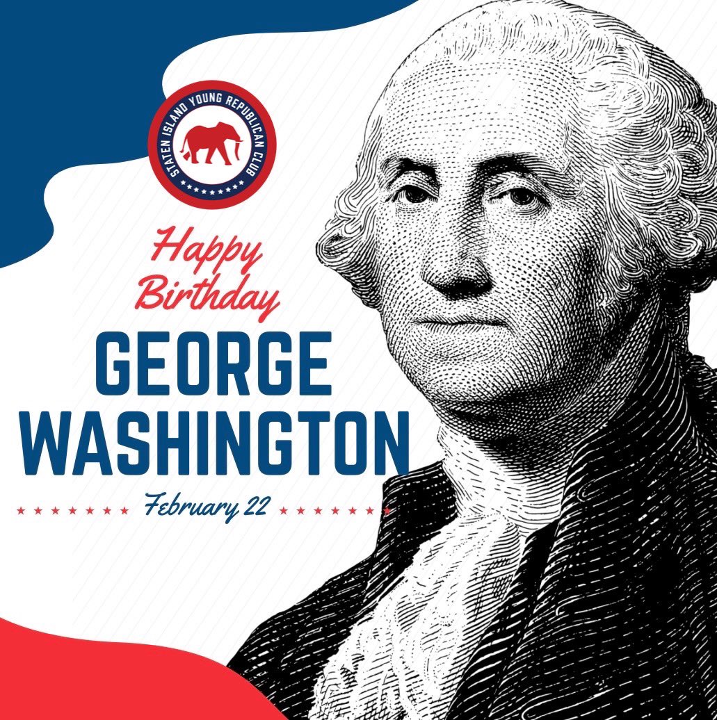 StatenIslandYRs's tweet photo. “First in war, first in peace, and first in the hearts of his Countrymen.” 🇺🇸 Cheers to the Father of our Nation! 🎉 

#HappybirthdayPresidentWashington #GeneralWashington https://t.co/P6g6t3M4wP
