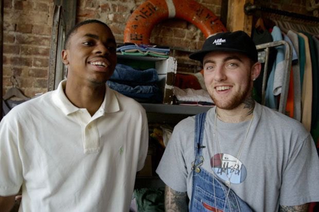 gothamhiphop's tweet photo. Vince Staples says ‘Swimming’ is the quintessential Mac Miller album and the one that Mac was working towards for his whole career:

“[Throughout the time I knew him], he was really trying to get to the style and approach of the music that he ended up making [on Swimming]. When Swimming came out, he got to that point of what he was trying to make. 

I’m really grateful that he got to make that before he passed. Because that’s who I know, as far as the intention behind the music, the thoughtfulness, the depth of his thoughts, the way he sees life…When I listen to his music, to me that’s the most “Mac.” Of course he has a lot of music that a lot of people love but for me knowing him, that’s THE Mac Miller album.”