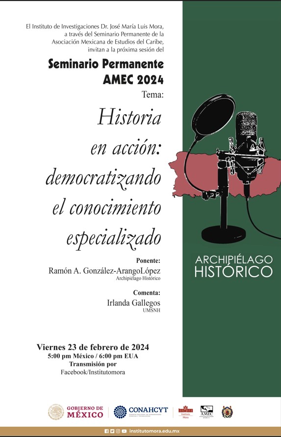 Les invitamos a la próxima sesión del Seminario Permanente de la AMEC. 
🗓️Viernes 23 de febrero de 2024
⏰17:00 a 19:00 horas (CDMX)
💻Sesión virtual transmitida en vivo por <a href="/institutomora/">Instituto Mora</a> y por nuestras redes sociales.