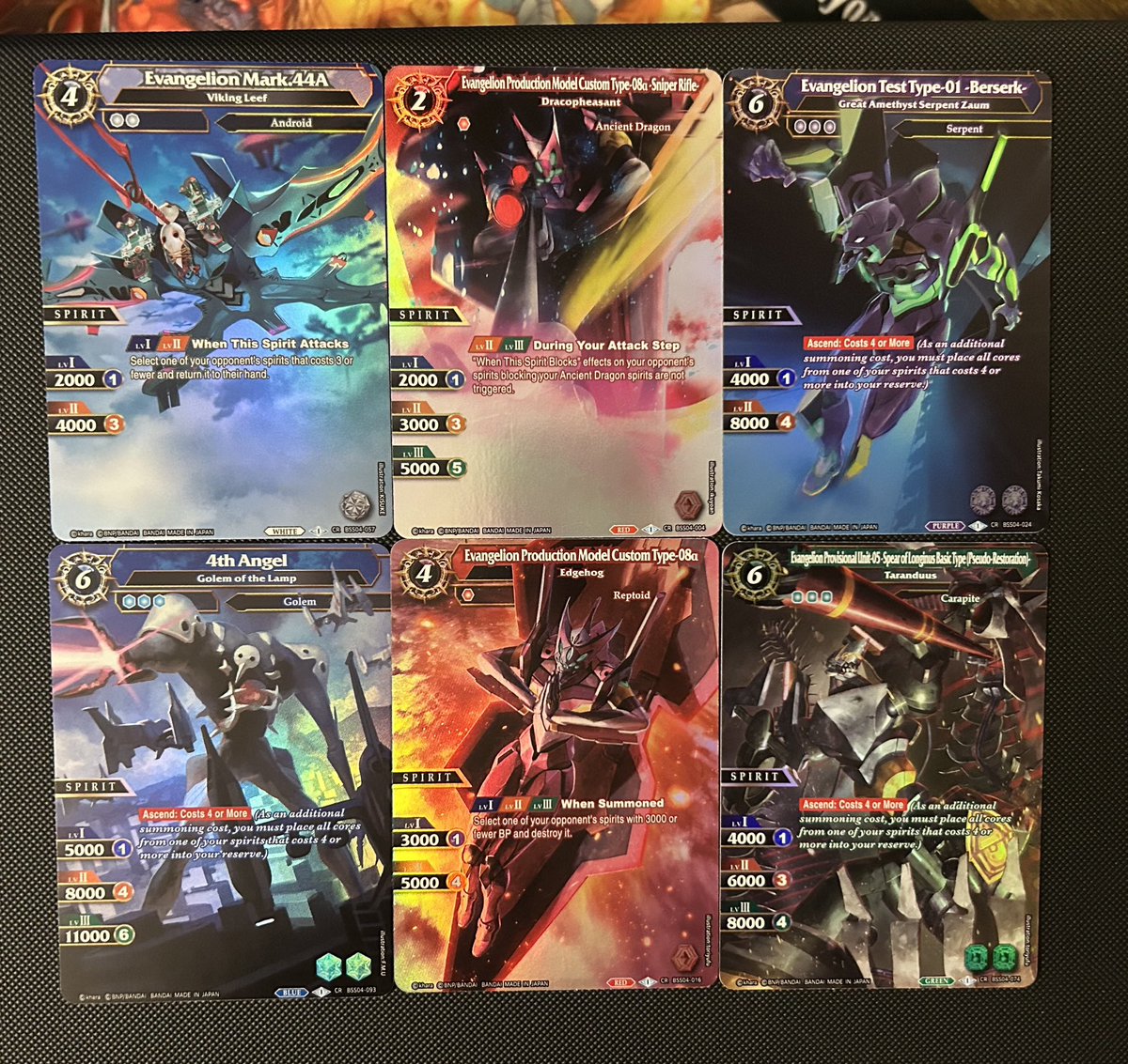 KozmicPlays's tweet photo. ✨#BattleSpiritsSaga BOX OPENING?!✨

Credit to 11Brando in the community discord it appears we have the first look at rates for BSS04 and these boxes are JUICED! 6 collab cards and 2 SPRs in the box! Very excited for that case now 🥵 https://t.co/xDmeEicO0s