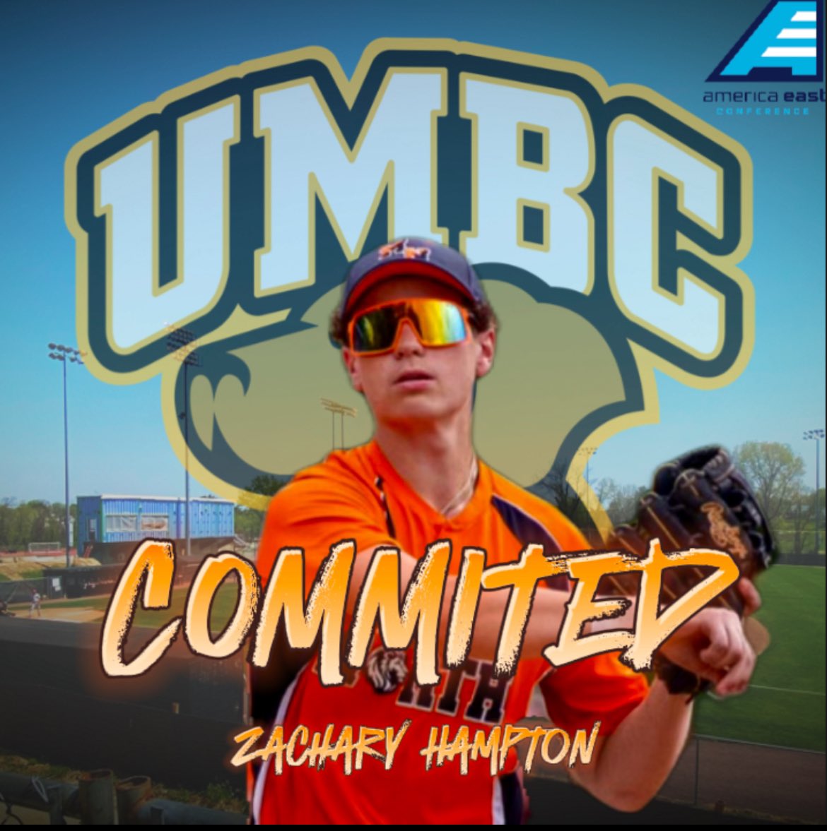 I’m very blessed to announce my verbal commitment to play Division 1 baseball at the University of Maryland, Baltimore County. Thank you to all those who have helped me on this journey! #retrievernation