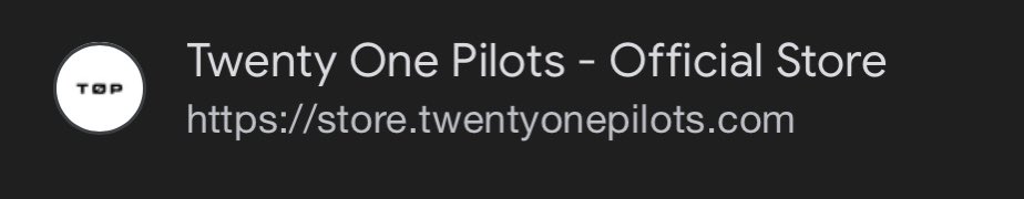 SummerABreese's tweet image. The merch store logo has changed. Idk if anyone noticed. I checked it yesterday and the SAI logo was still there #twentyonepilots #top7 #clikkies