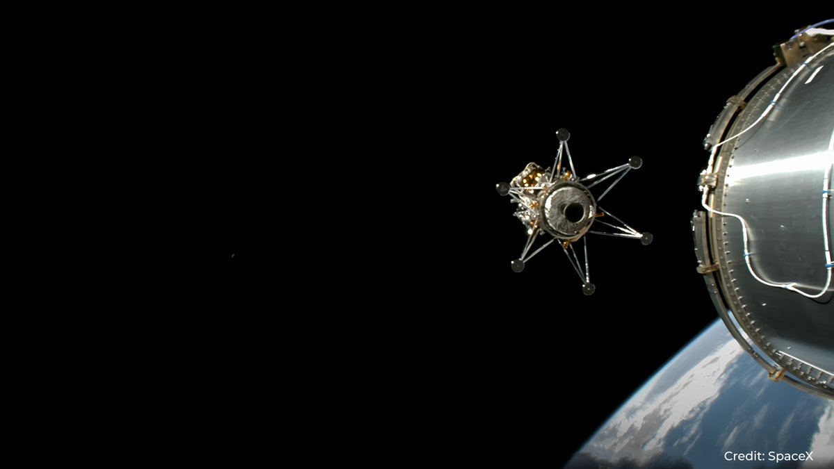 IM-1 Mission Vehicle Health Update 🧵

1/6 The IM-1 mission Nova-C class lunar lander continues to be in excellent health, and we are preparing for our engine commissioning maneuver.
Following nominal launch vehicle separation, the spacecraft autonomously brought up all sensors