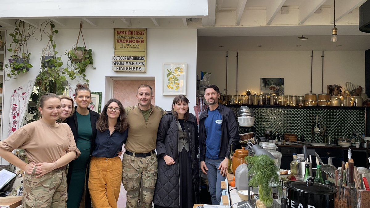 Proud to say I fed them borsch this afternoon. Heroes!