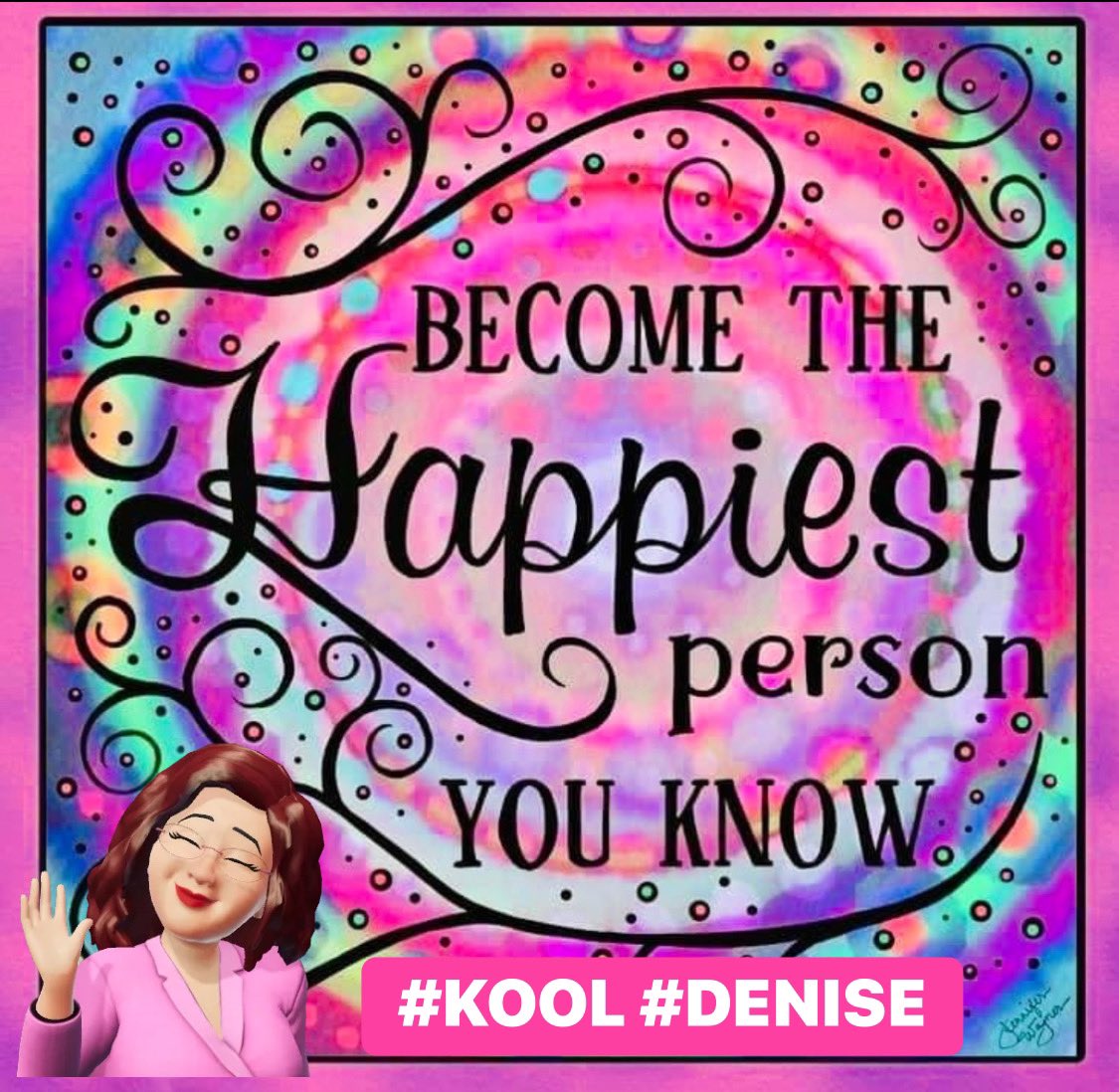 #KOOL #DENISE
@KOOL_DENISE 

#Happy

#HappyPlace

#Happiness

#HappinessWithin

#HappinessIsAChoice

#HappinessJourney

#HappinessChallenge