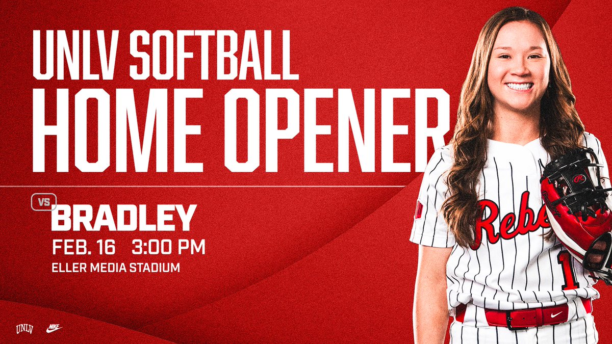 UNLVSoftball's tweet photo. SOFTBALL IN LAS VEGAS TOMORROW!!!!! 3PM SEE YOU THEN😎

🔗https://t.co/1TCOSfj6Y1 https://t.co/L94zuIWsEu