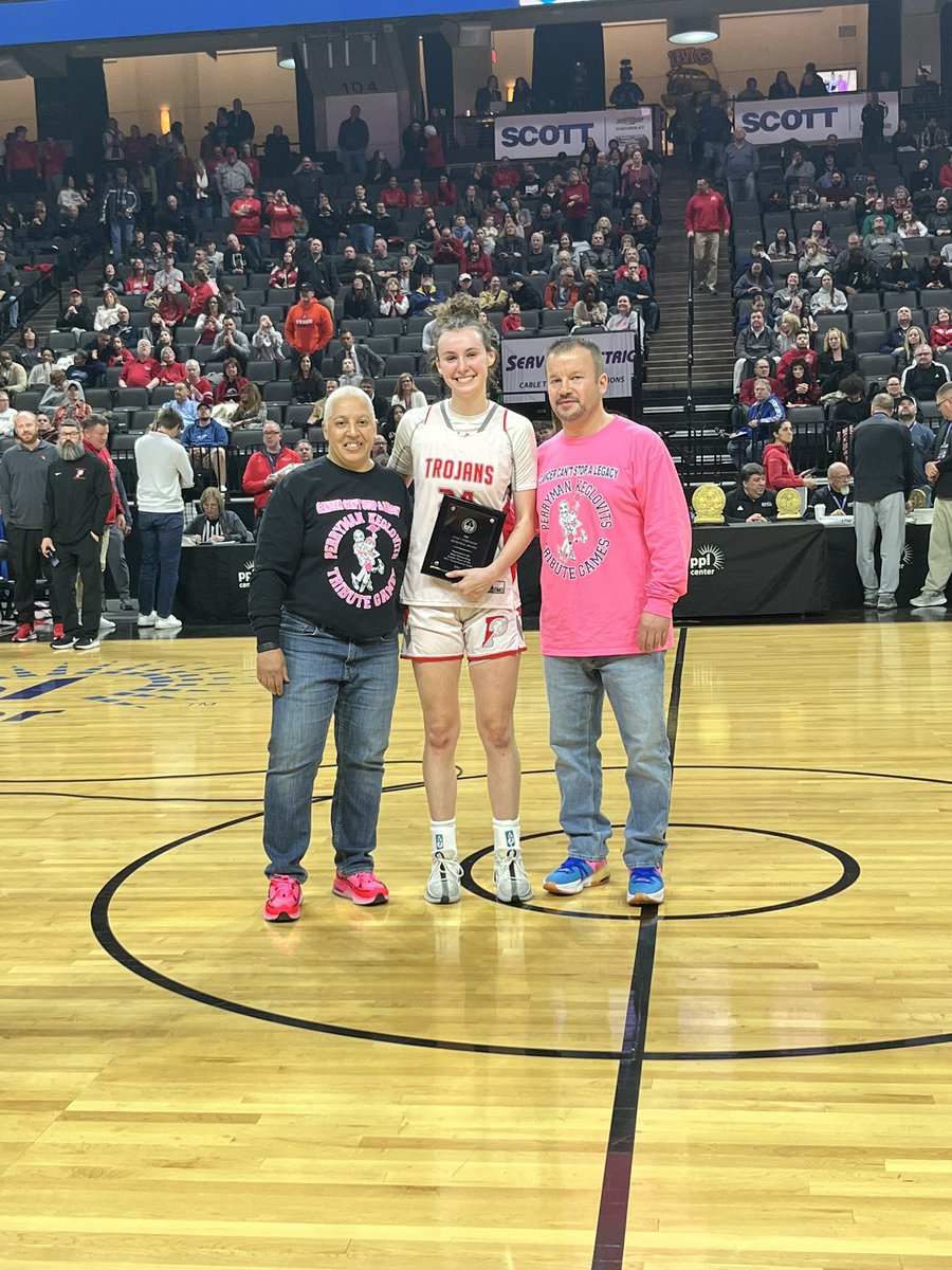 Maddie Siggins from @ladytrojanhoopz wins the Perryman Award for Game MVP! Heck of a game!