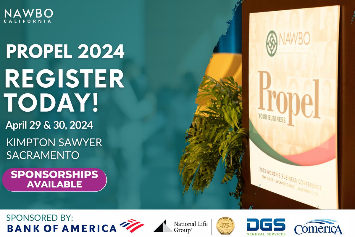 Showcase your brand to industry leaders, empower women-owned businesses, and make a lasting impact on the business landscape by sponsoring Propel 2024✨ Visit nawbocapropel.com & thank you to our 2024 sponsors🔗 #NAWBO #womenbusinessowners