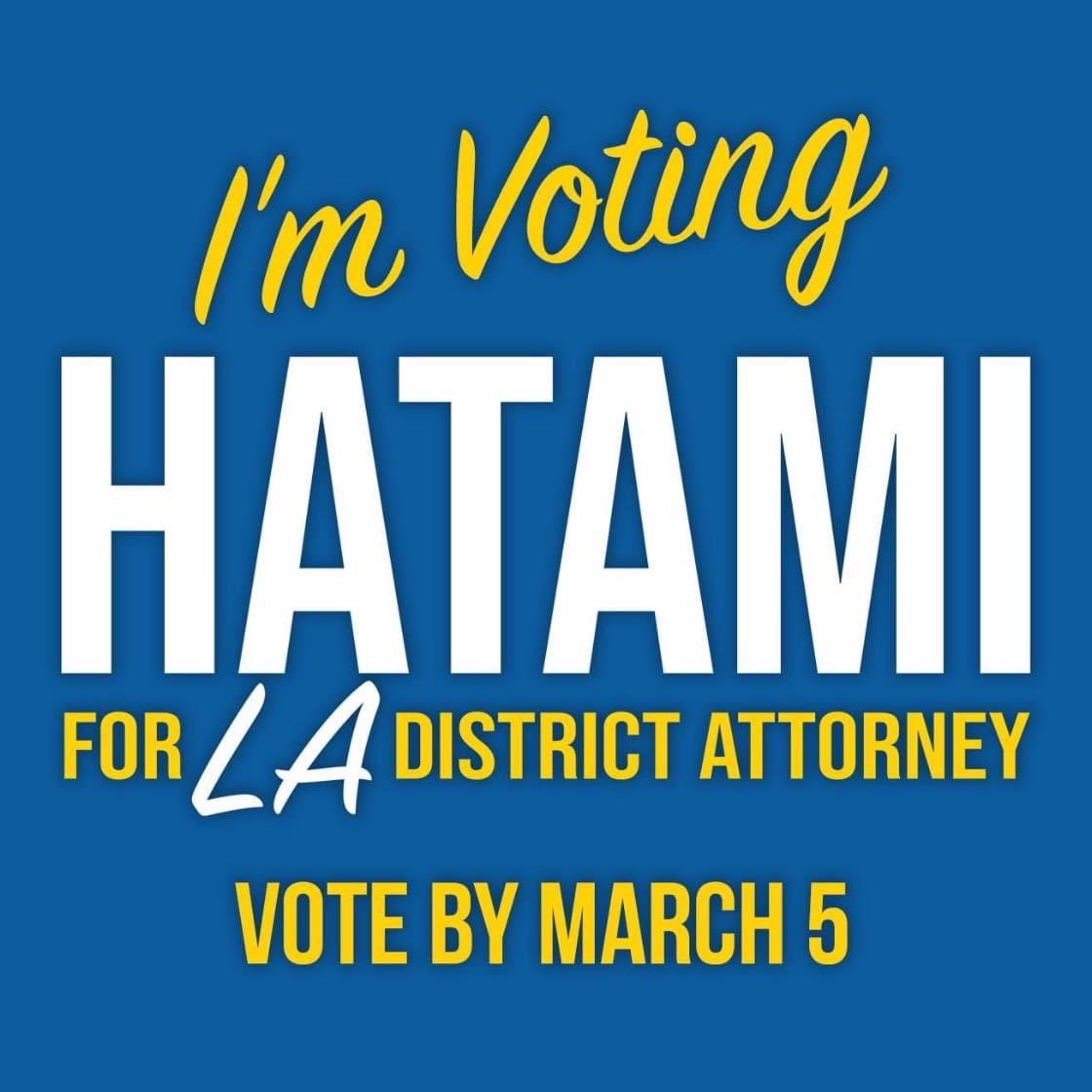 LaDonaDelValle's tweet photo. @RickCarusoLA Vote for #JonathanHatami is a vote for a safer Los Angeles! https://t.co/CogqIYQb3u