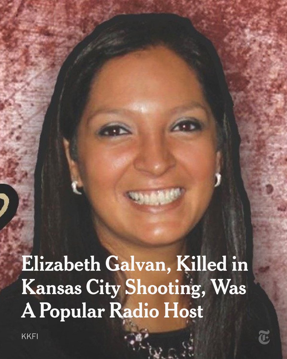 Elizabeth Galvan, 43, who was killed in the Kansas City Super Bowl parade shooting, was a mother of two and well-known in the area as host of a radio show that featured Tejano music. “She was beloved by many,” the Kansas City Police Department chief said. nyti.ms/4bFP7MP
