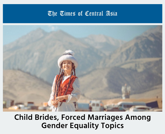 Child Brides, Forced Marriages Among Gender Equality Topics ow.ly/Pk9p50QClvg #Eurasia #CentralAsia #Kyrgyzstan #ChildBrides #ForcedMarriages #GenderEquality #EndChildMarriage #GirlsRights #StopForcedMarriage