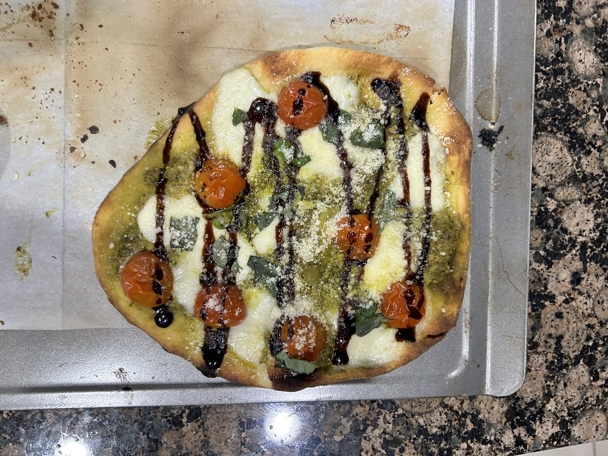 I absolutely love cooking. This was super easy and a big hit with everyone. Caprese pizza on naan 😋  #KidApproved #ChemistsWhoCook