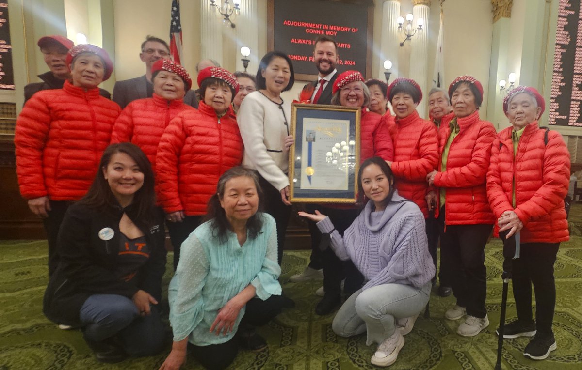 Remembering community leader Connie Moy. TNDC resident & co-founder of the Tenderloin Chinese Rights Association, Moy was honored by CA Assembly Resolution this Feb. Connie passed away late last year at the age of 93 #tenderloin #tndc #CommunityLeader @MattHaneySF