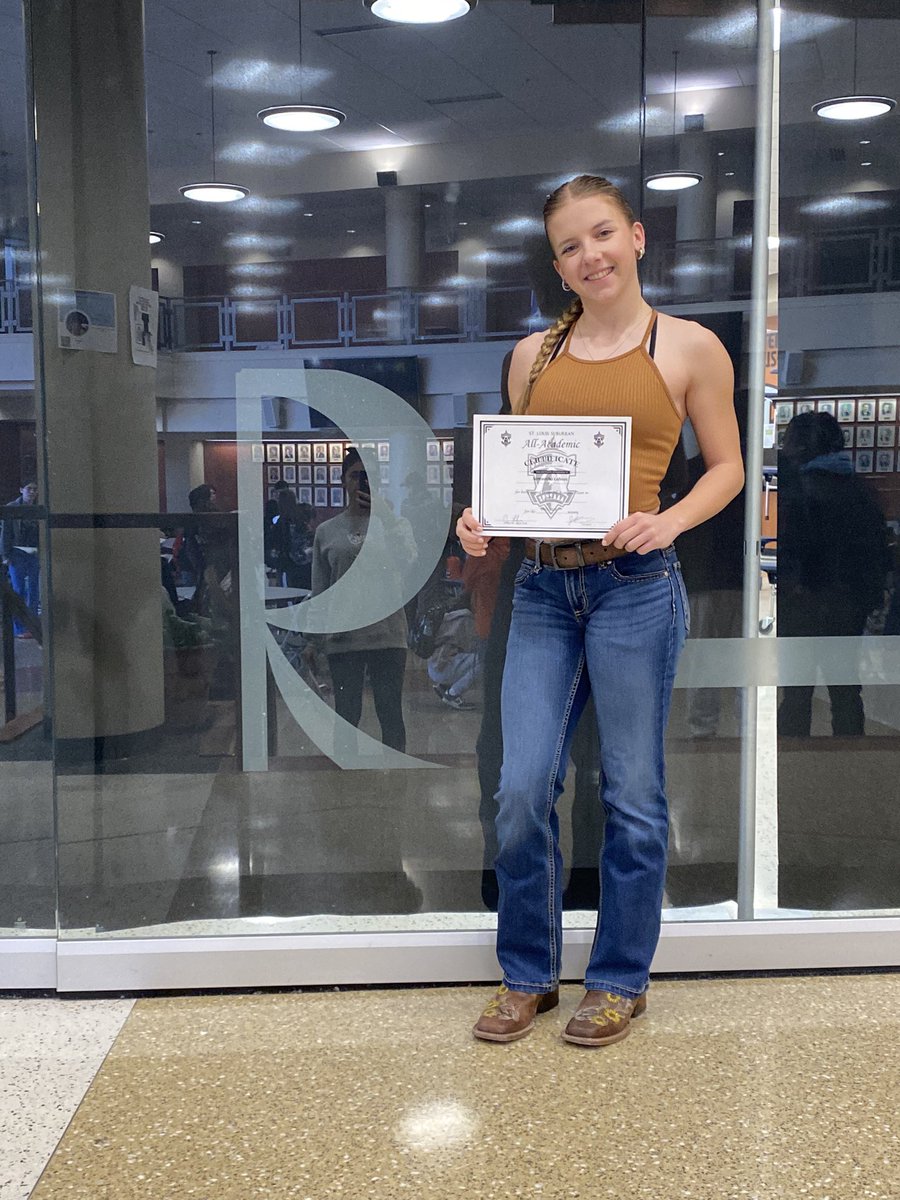Today I received an award for being an Academic All-State athlete during my senior  softball season. Athletics has been such an important part of my life but, I can’t have fun on the field without working hard in the classroom. #studentathlete