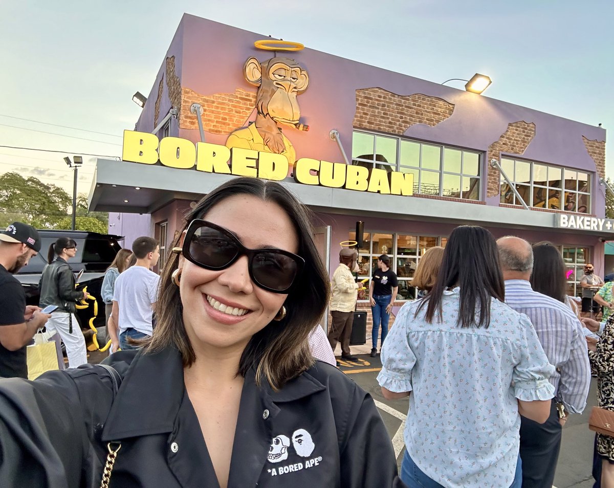 Supporting Bored Cuban Opening Day in Miami🤝

Such a special day with the <a href="/BoredApeYC/">Bored Ape Yacht Club 🍌</a> Fam✨