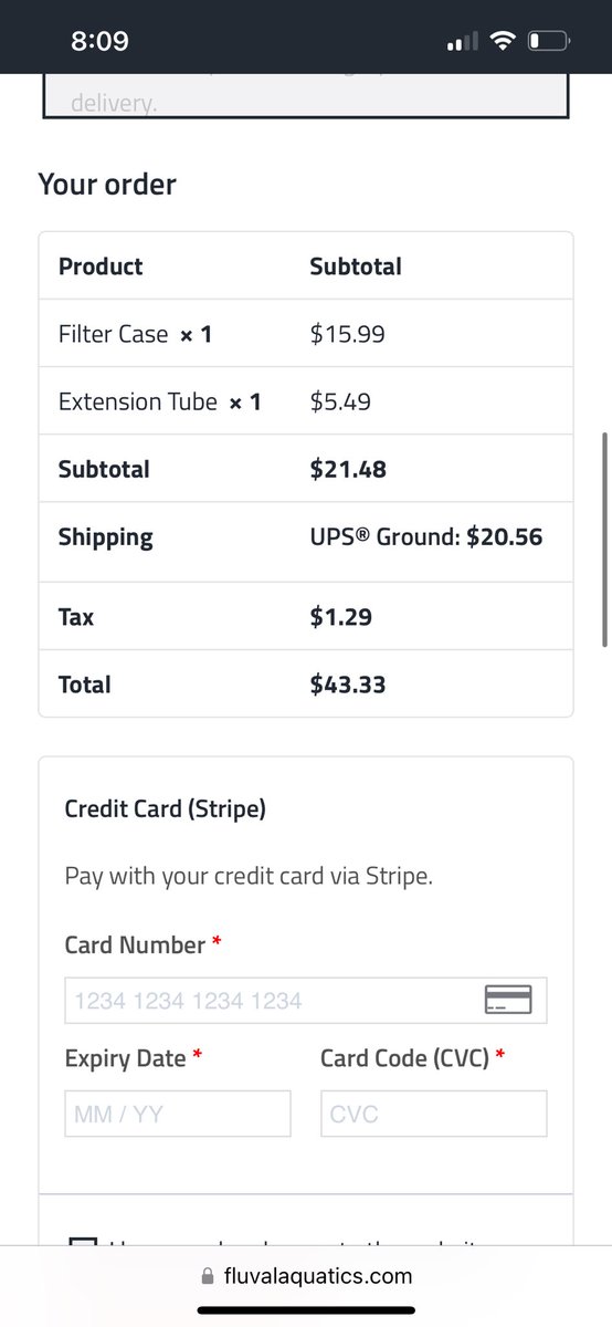 Gloriamaj's tweet photo. @Fluvalaquatics hi, can you share why your shipping costs are $20? I need a simple replacement filter case and a tube that probably weighs 2lb total. Can this be reduced? I shipped a box at 6 pounds to Massachusetts and it cost me $11 ground delivery. What is this cost?! 📦 https://t.co/m7MThT6TeT