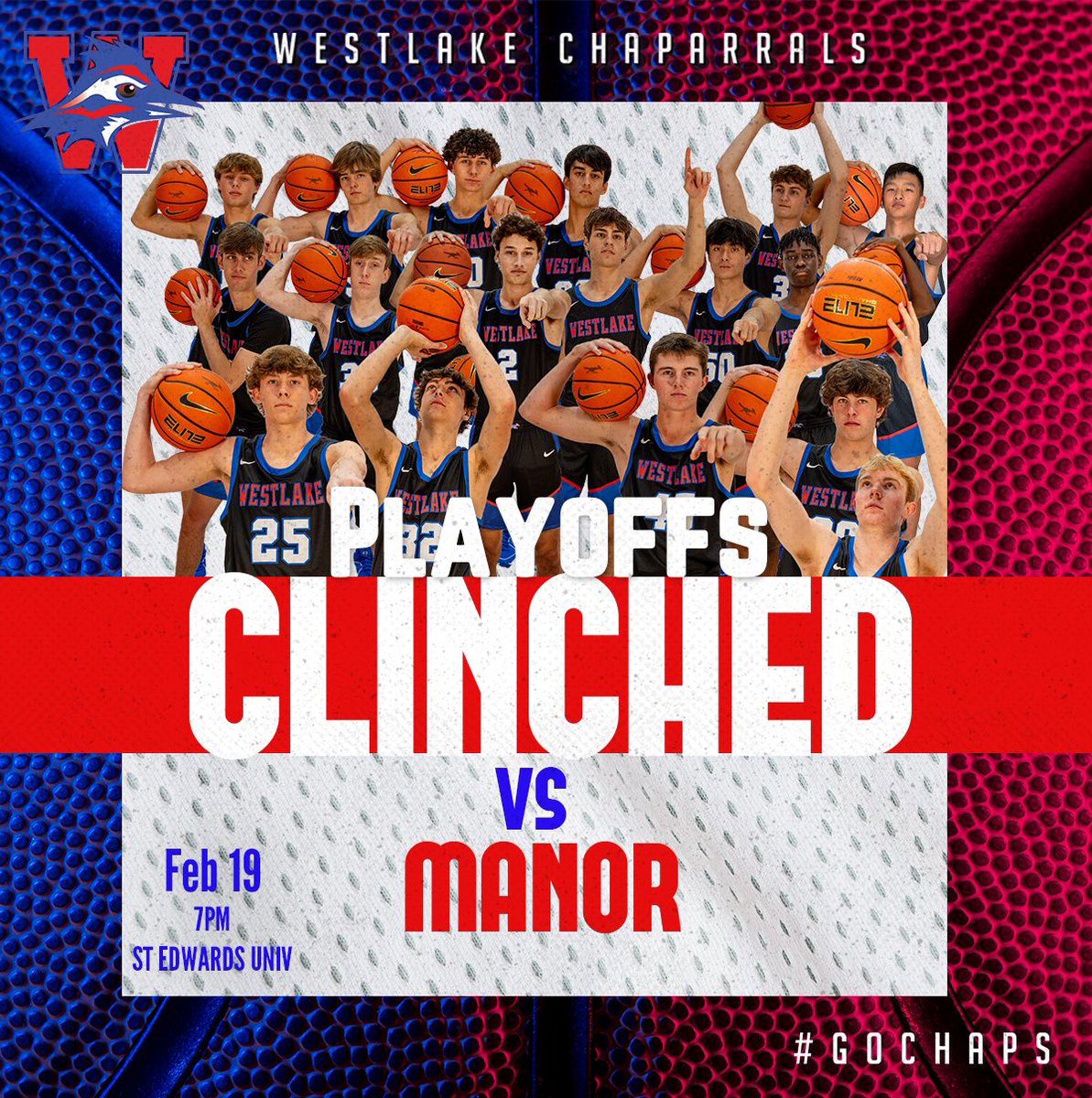Men’s Basketball heads to St. Edward’s University for the Bi-District Championship on Monday, February 19th. The Chaps play Manor at 7pm. Click the link below for tickets and parking permits. #GoChaps

Tickets | Parking⬇️
gohilltoppers.com/sports/2012/9/…