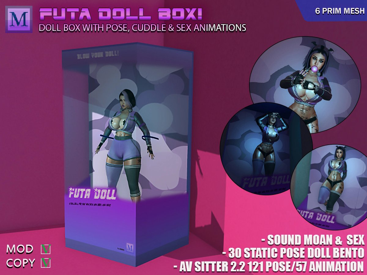 MisakoMaimus's tweet photo. Every now and then I want to remind you about my shop, just in case you need something appetizing 🤪
help me grow, share and thanks in advance!
https://t.co/en2C4sJXX7

#SecondLife #marketplaceSL #SL #Forniture #Misakomaimus #Boxdoll #Sex #Horny #Funny https://t.co/c8OP6jbBoq