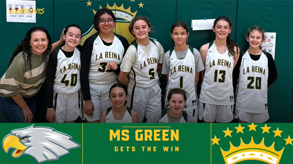 MS Green scores the last 12 points to get the win against City Christian
Way to go girls!  Shout out to Coach Dana Coppa for everything she does to help La Reina Girls reach their potential.
