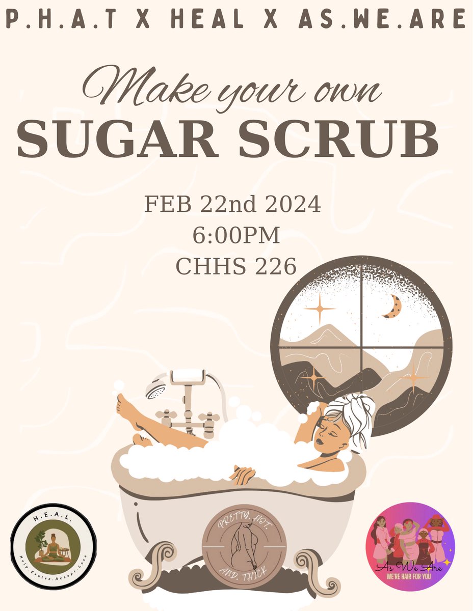 It’s always a good day when we get to announce our amazing collab with <a href="/HealShsu/">HEAL 🌱💛</a> and <a href="/__AsWeAre/">SHSU AWA✨</a> 

Make sure to RSVP using the link in our bio to reserve your spot! Can’t wait to see you there!