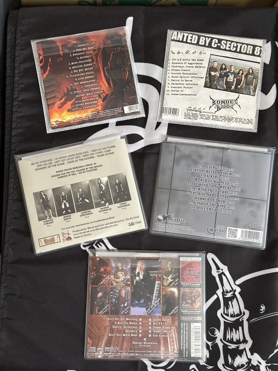 shishineko44225's tweet photo. #昨日まで聴いていたメタル盤💿
#BONDEDBYBLOOD🇺🇸
#FEEDTHEBEAST
#EXILEDTOEARTH
#THRASHMETAL
#MINDLESSSINNER🇸🇪
#TURNONTHEPOWER
#POLTERGEIST
#HEAVYMETAL
Jill's Project🇯🇵
#LastContract
#Remaster
#HEAVYMETAL https://t.co/2Wg08pe3mJ
