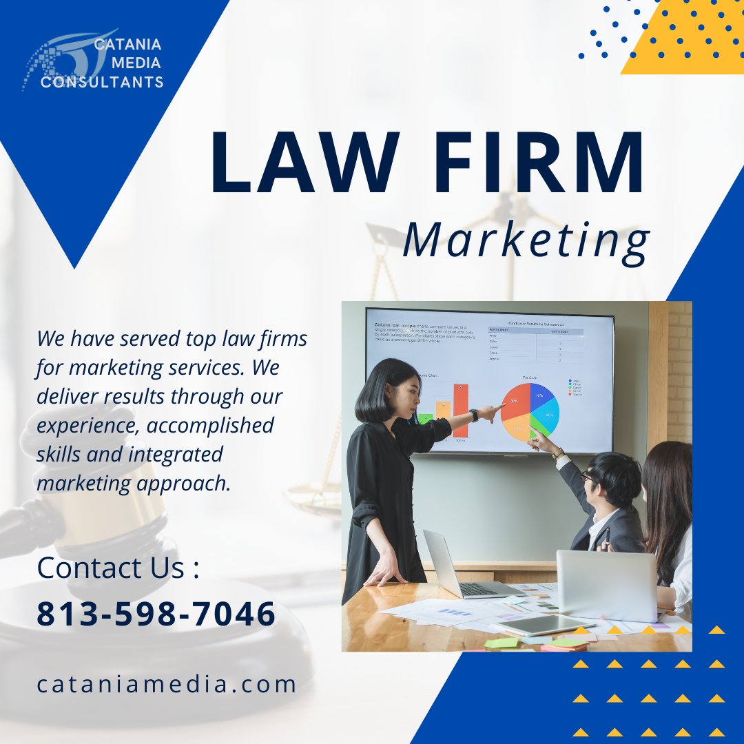 Overwhelmed by Digital Marketing?
The local experts at Catania Media Consultants can help.

Book your appointment NOW!
Office: 813-939-3102
Cell: 813-598-7046
cataniamedia.com

#lawfirmmarketing #digitalmarketingforlawfirm #LawFirmSEO #lawfirmwebdesign #lawfirmppc