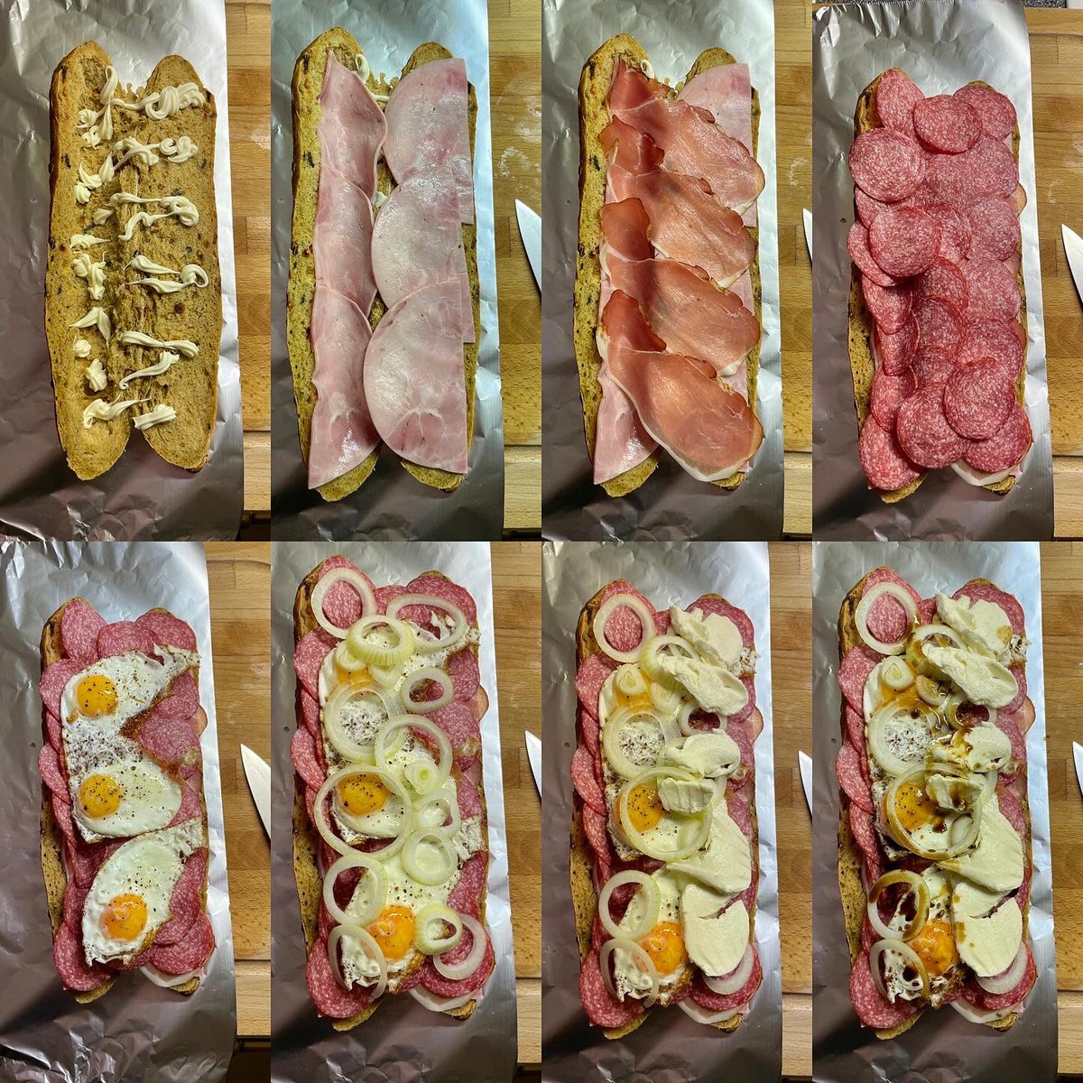 JayGuevara82's tweet image. Gebratener #Reis mit #Spiegelei und #leftover #Chili 

und

#PeperoniBaguette mit #Mayo #Kochschinken #SchwazwälderSchinken #EdelSalami #Ei #Mozzarella #Zwiebeln und #Balsamico

#Dinner #HelsKitchen #FoodPorn #LeftOverPorn #ChiliPorn #RicePorn #SandwichPorn #SubPorn