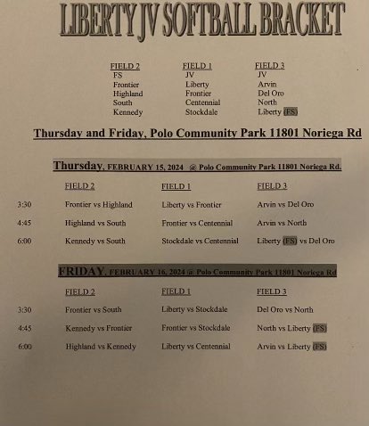 ghawkssoftball's tweet photo. JV is playing at the Liberty softball tournament today and tomorrow! https://t.co/2IfRzQeZow