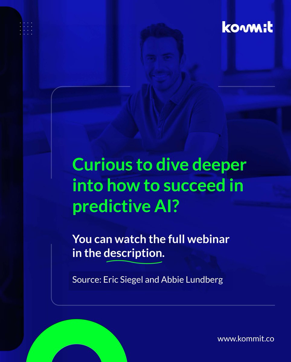 kommitco's tweet photo. Recently, we attended a webinar on how to succeed in #machinelearning (ML), the engine of #predictiveAI  🌟💻

Check our insights below.

(Full webinar: https://t.co/ZP15rldigw)

#MachineLearning #TechInnovation #PredictiveAI #MLOps https://t.co/cWXXOfcvgd