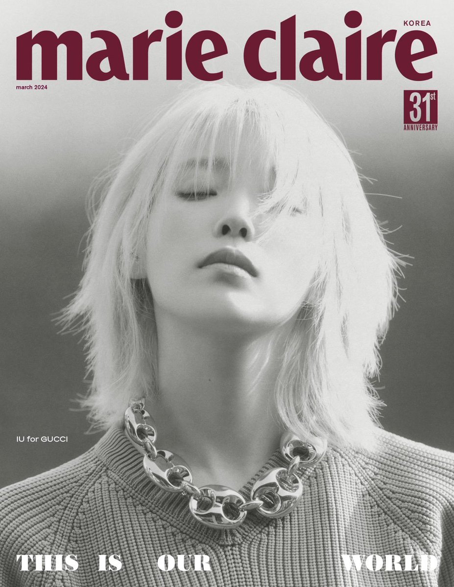 #IU to grace the cover of Marie Claire Korea for
March issue.

#GucciSS24 #GucciMarinaChain