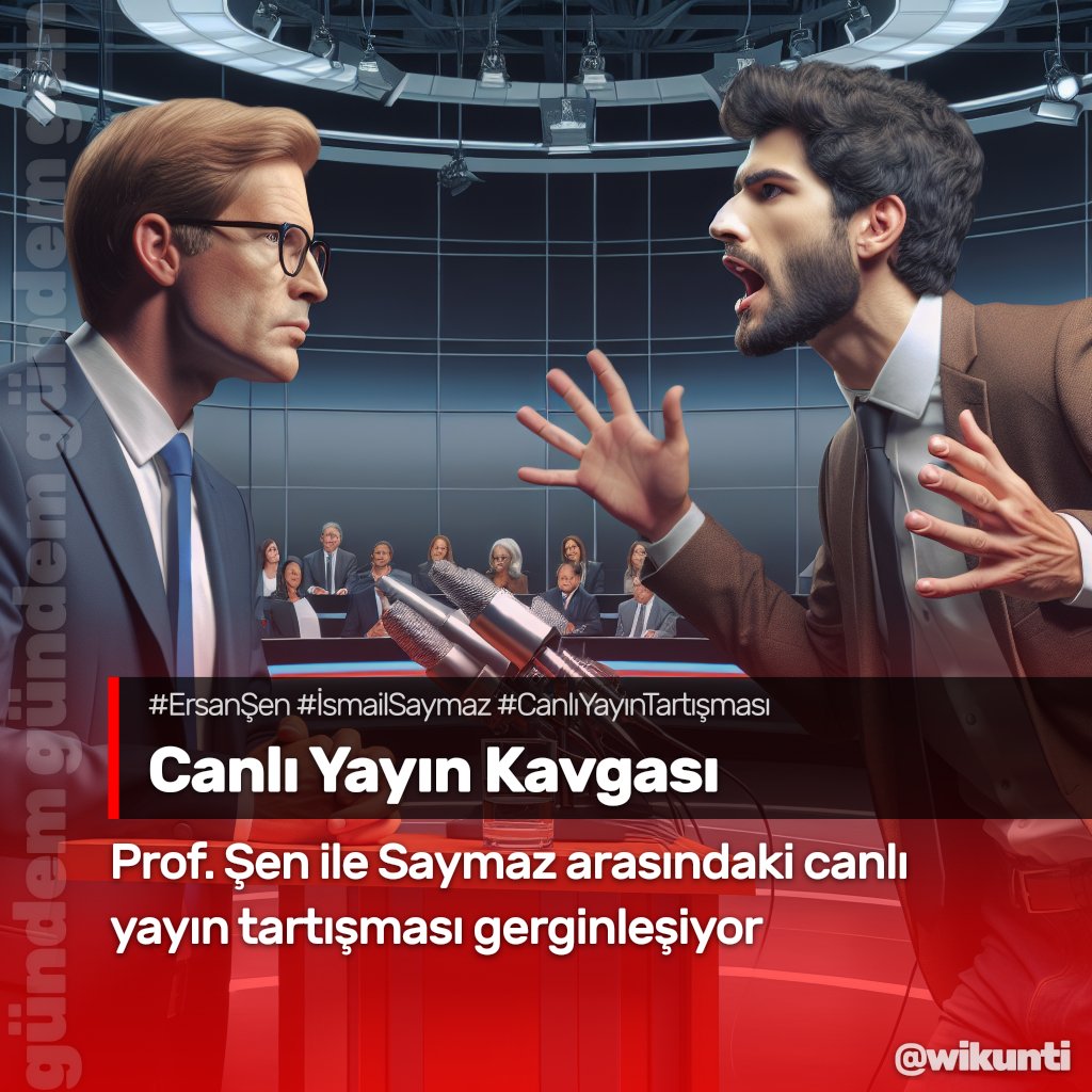 Sözcü Tv'de Prof. Dr. Ersan Şen ve İsmail Saymaz canlı yayında hararetli bir tartışma yaşadı; üslup ve tepkiler sosyal medyanın gündemine oturdu. 📺💬🔥

#ErsanŞen #İsmailSaymaz #CanlıYayınTartışması