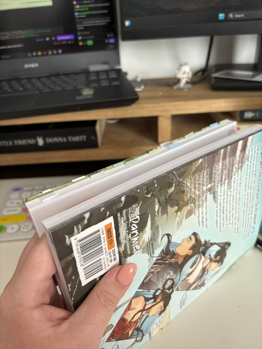 weavingmythos's tweet photo. I feel bad bc I’m not tabbing as much as usual !!! But honestly there isn’t as much stuff I want to tab as I normally would? In saying that I am still REALLY enjoying this and it’s so funny at times ??? https://t.co/ScGh1xhyOv