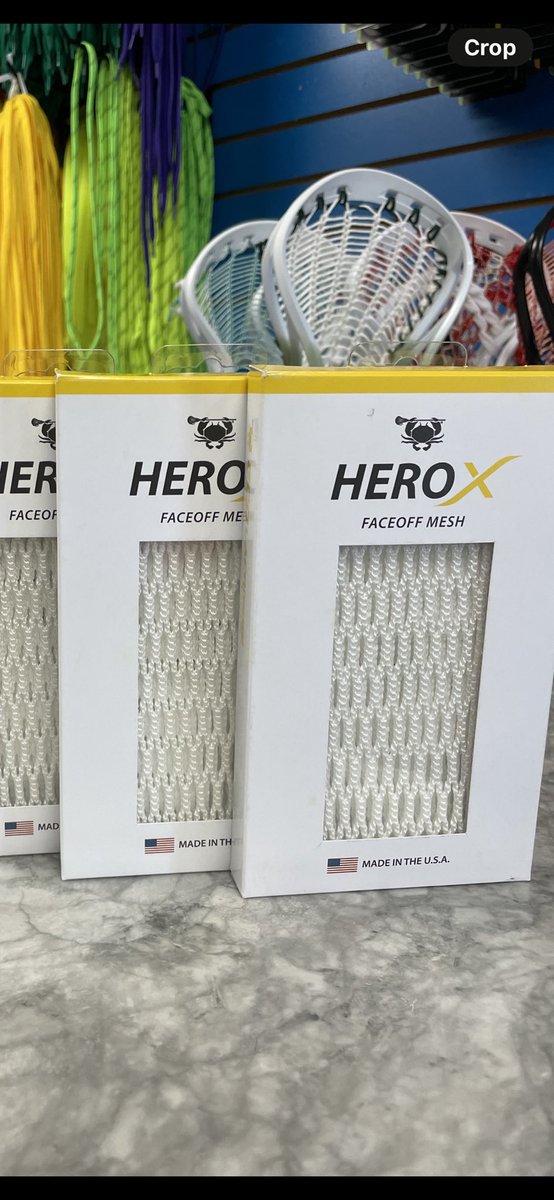 For all you Faceoff Specialists CHEX has the new Hero “X” Faceoff Mesh… #CHEXsportslacrosse #ECD