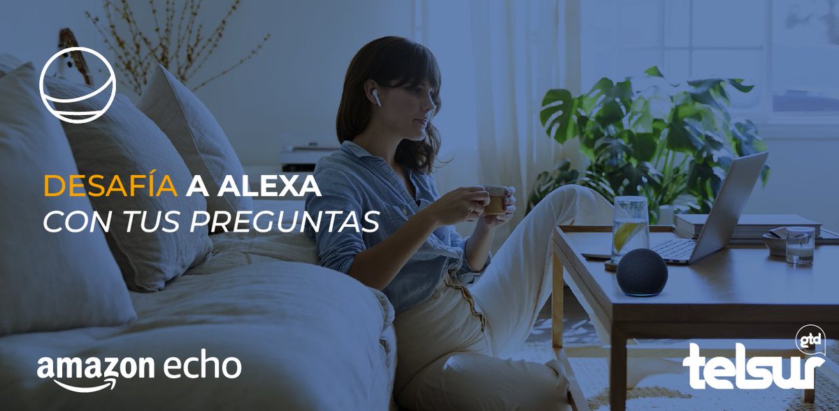 ¡Conoce a #AlexaTelsur en bit.ly/4bFn6F3 y descubre un mundo de infinitas posibilidades 🌟! Pregunta por el clima, el tránsito, solicita canciones, diviértete con chistes, juegos, y mucho más 🚀.