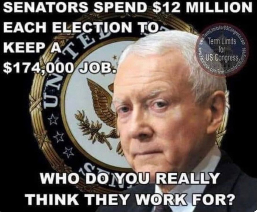 This is why we need term limits. 

Check out if your state has passed the Article V, Convention of states. 

conventionofstates.com