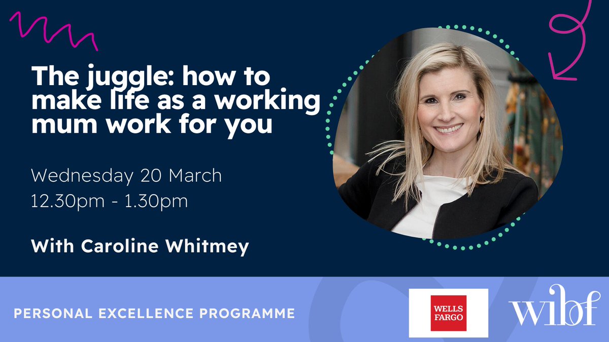 Reclaim balance in your roles as a working mum with this virtual webinar on Wednesday 20 March. Sign up today - wibf.org.uk/events/the-jug… #WIBFVirtual #WorkingMums #PersonalDevelopment #ConfidenceBuilding