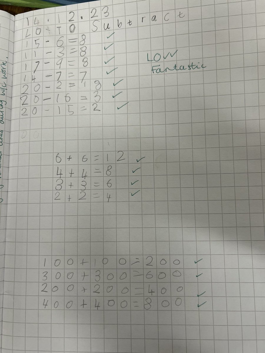 The OCD teacher in me was extremely satisfied with the immaculate presentation in my little girls Maths book at parents evening tonight. Proud Mummy 💖 And also a massive shout out to her amazing teacher and all those of you still teaching!  #Year1 #PrimaryMaths #1digitpersquare