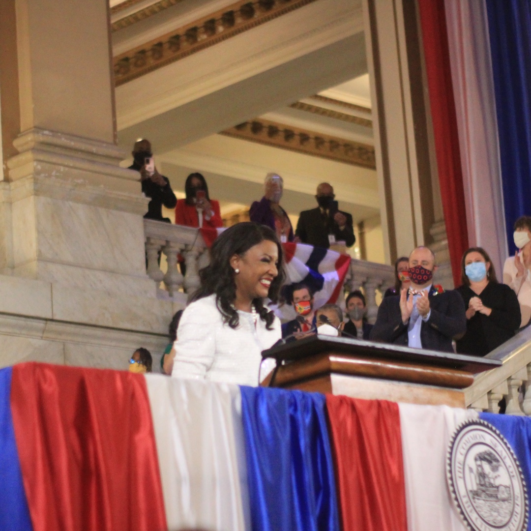 During #BlackHistoryMonth, we celebrate the historical inauguration of Mayor Jones on this #throwbackthursday. On April 20th, 2021, Mayor Jones was sworn in as the first Black female mayor in the history of the City of St. Louis.