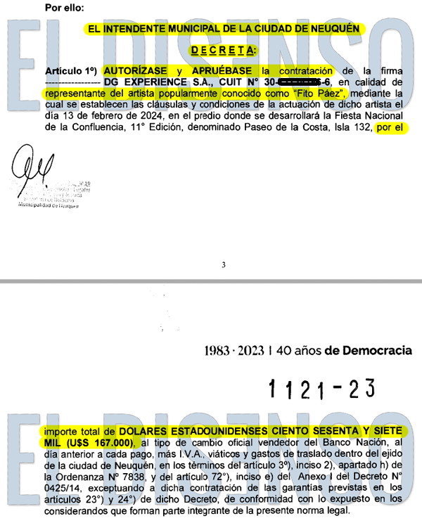 TraductorTeAma's tweet photo. Miralo al kirchnerista de @FitoPaezMusica cobrando USD 167.000 de la Municipalidad de Neuquen por decreto del intendente.

Con razón los kirchneristas estaban calientes porque bajaba el dólar. Ellos están todos dolarizados. https://t.co/zT5yiEihMc