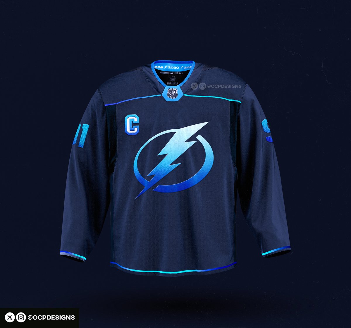 Took a shot at designing some other Tampa Bay Lightning alternate jerseys Thoughts?