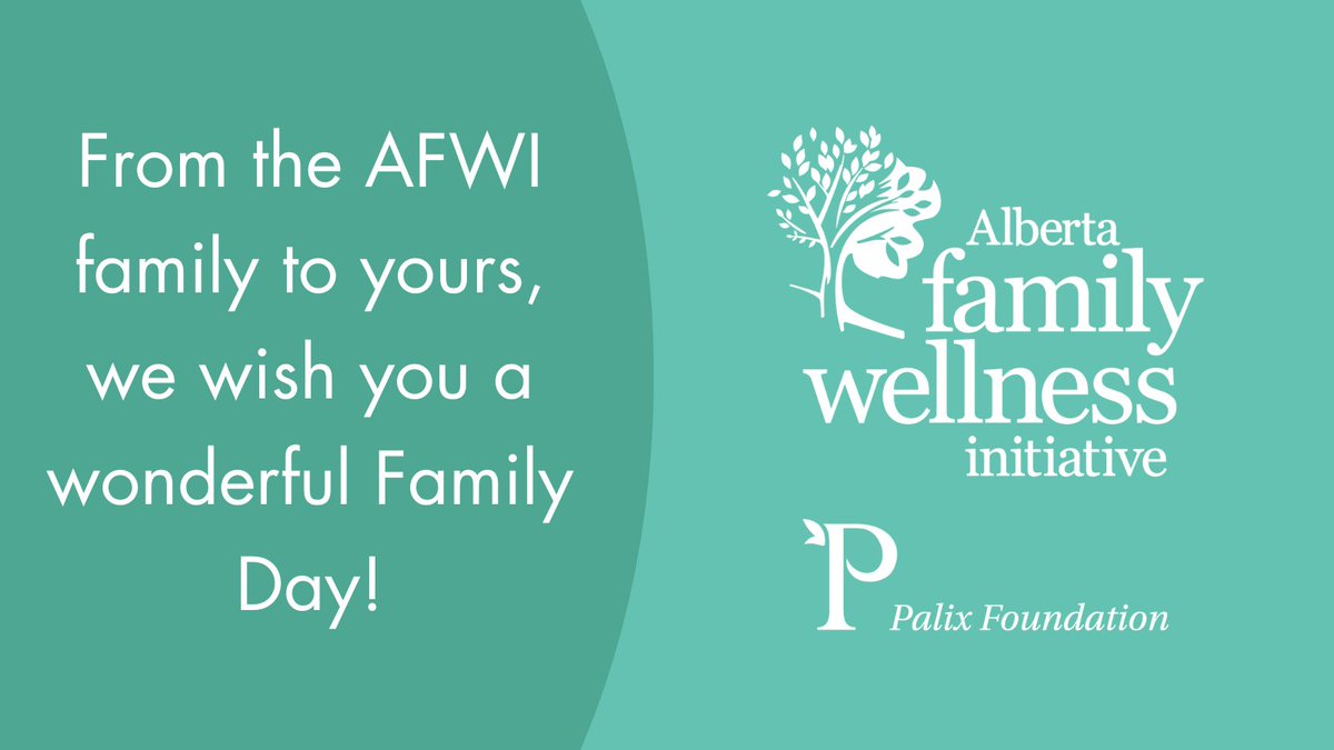 It's Family Day in Alberta! Whether born, found, or chosen, our families can be a great source of positive support throughout our lives.

How can you be a positive support for your family and loved ones today?