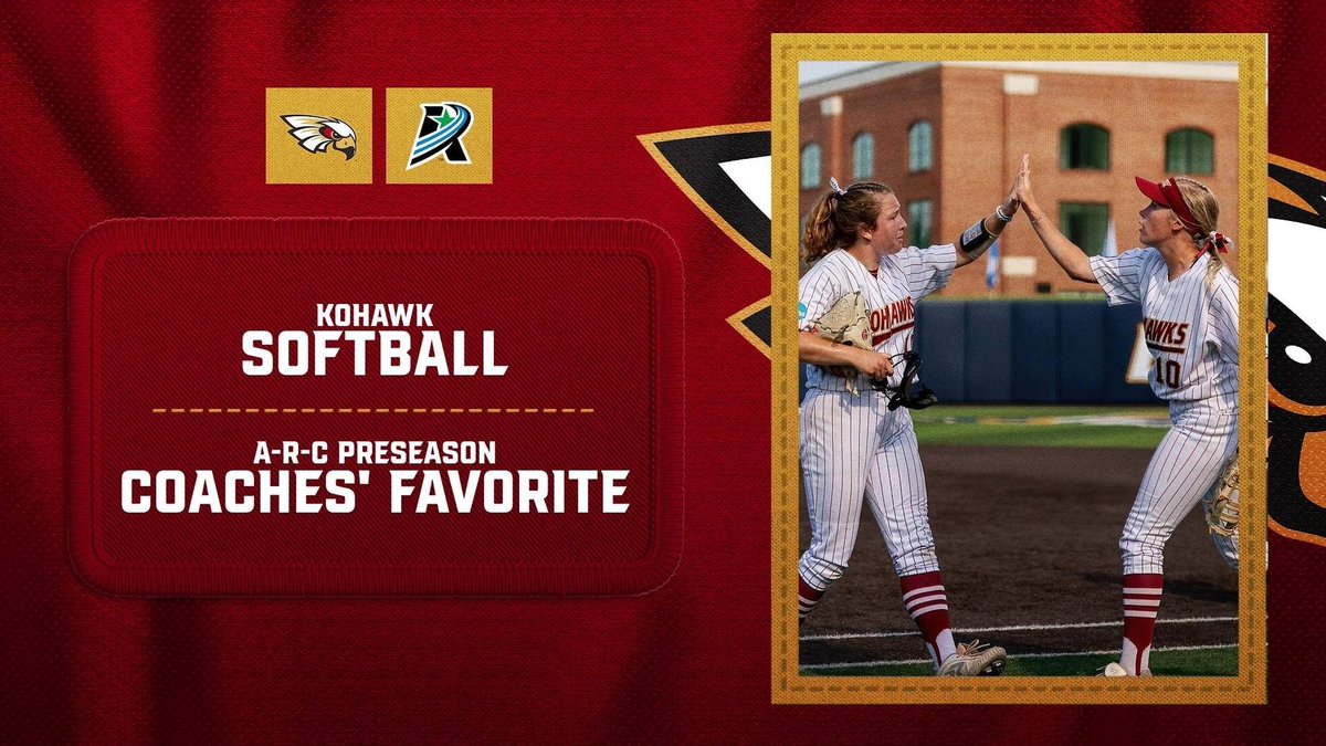 #4 Softball picked to repeat as A-R-C Champion.

<a href="/CoeSoftball/">Coe College Softball</a> <a href="/AmerRiversConf/">American Rivers Conference (A-R-C)</a> 
📰bit.ly/3I1DyC3

#KohawkNation