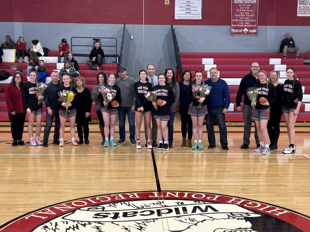 Senior Night at the Point for girls basketball. Special thanks to our 6 seniors who have been such a huge part of our program for 4 years. <a href="/HPRwildcats/">High Point Regional High School</a> <a href="/JonTallamy/">Jon Tallamy</a>