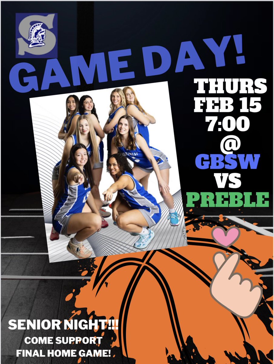 SouthwestGirlsBball (@gbswgirlsbball) on Twitter photo HERE WE GO!!! Senior night tonight as we play <a href="/PrebleGBB/">Preble Girls Basketball</a>. Last regular season game before playoffs start next week and a little revenge on the line. HERE WE GO!!! Senior night tonight as we play <a href="/PrebleGBB/">Preble Girls Basketball</a>. Last regular season game before playoffs start next week and a little revenge on the line.