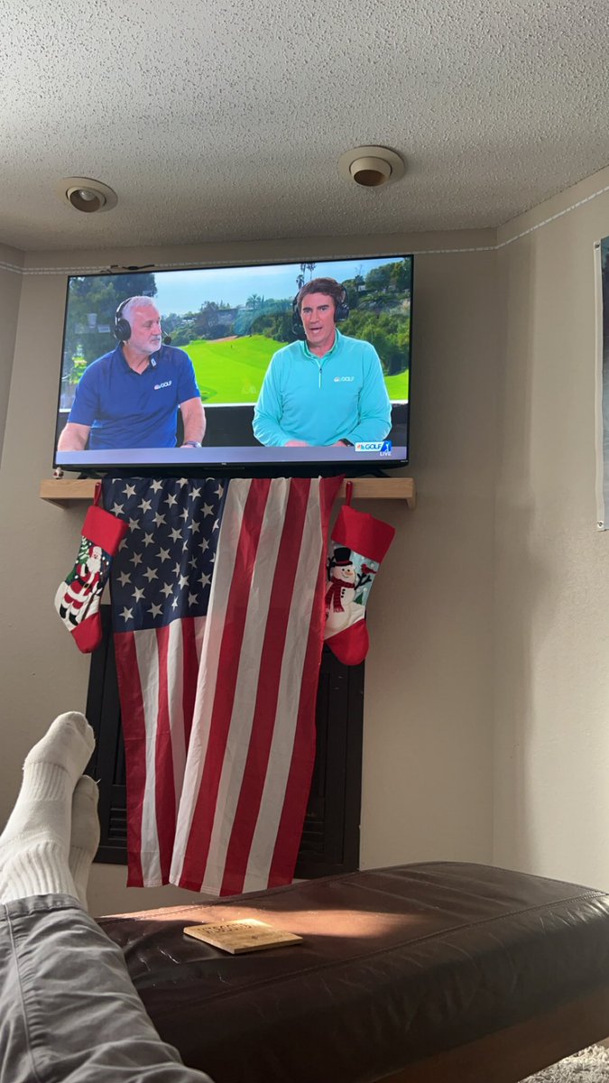 DaveyDominos's tweet image. Snuck out of work to catch a little of the #GenesisOpen action. Tigers, Sunday red clothing looks great!