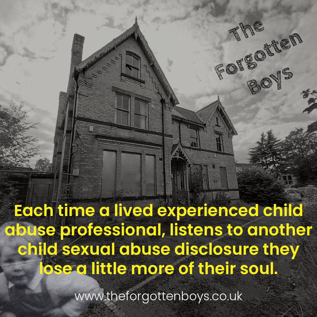 4gottenboys's tweet photo. CSA/E Professionals, look after yourself too. #childabuse #support #cse #cse https://t.co/n7xVcTQ6Bi